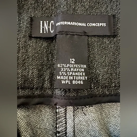INC Dress pants dark gray size 10 - Picture 5 of 5
